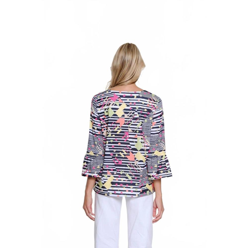 NEW MULTIPLES thinking about you top in black multi - Picture 2 of 3